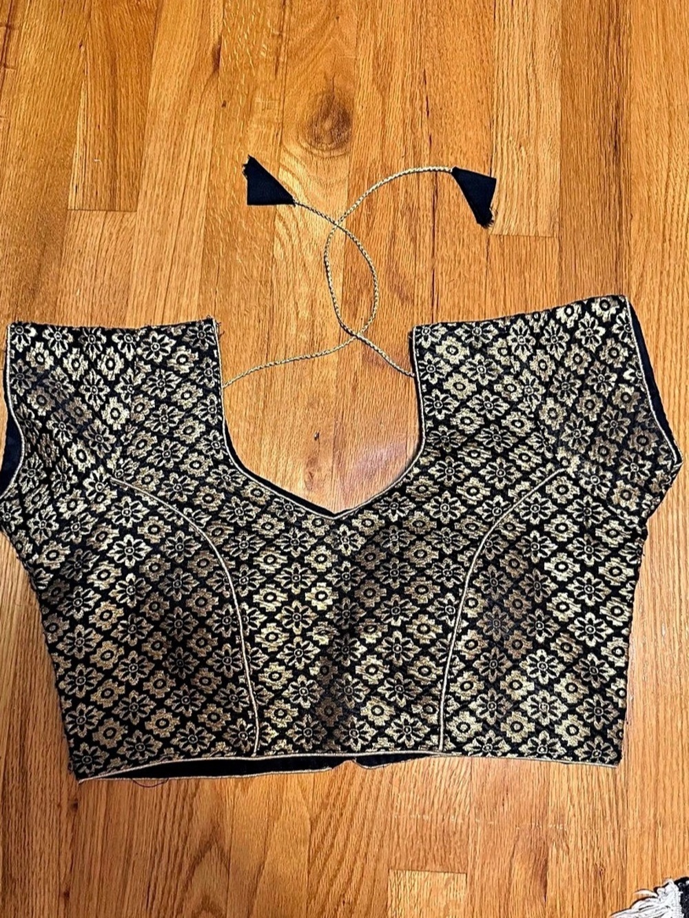 Black & Gold indian blouse